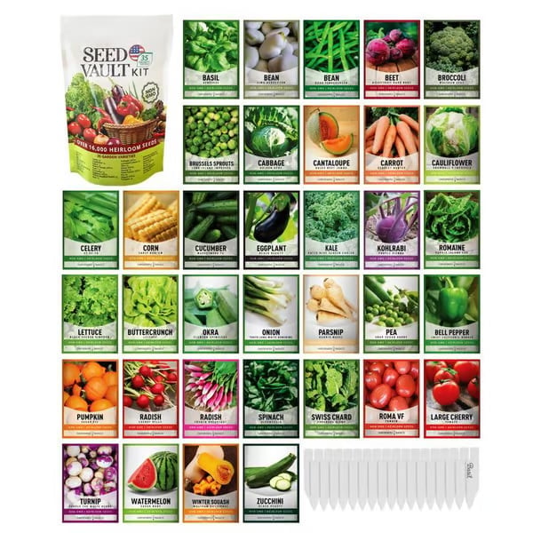 Last Day 49% OFF Vegetable Seed Vault Kit | 35 Variety Pack